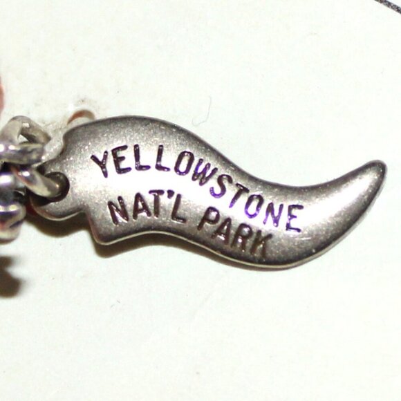 Vintage Sterling Silver Yellowstone Park Moose on Motorcycle Charm - Picture 5 of 7